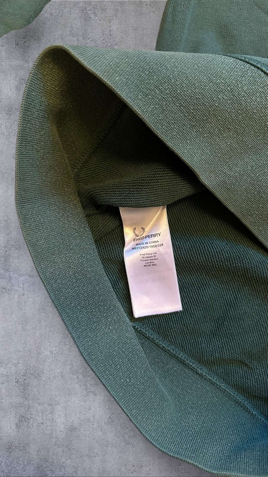 Fred Perry Sweatshirt Dunkelgrün XS