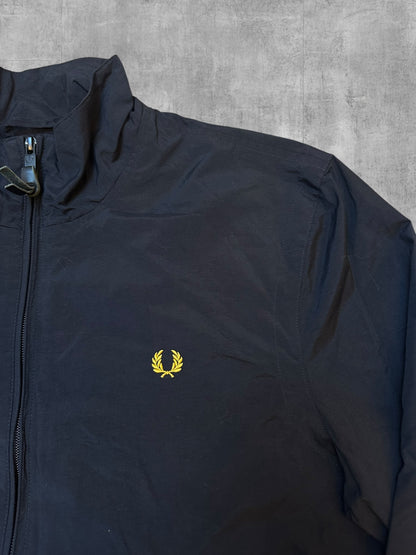 Fred Perry Rain Jacket Bomber Jacket Black Gold M