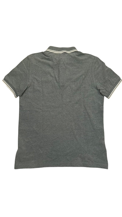 Fred Perry Polo Shirt Grau Weiß M