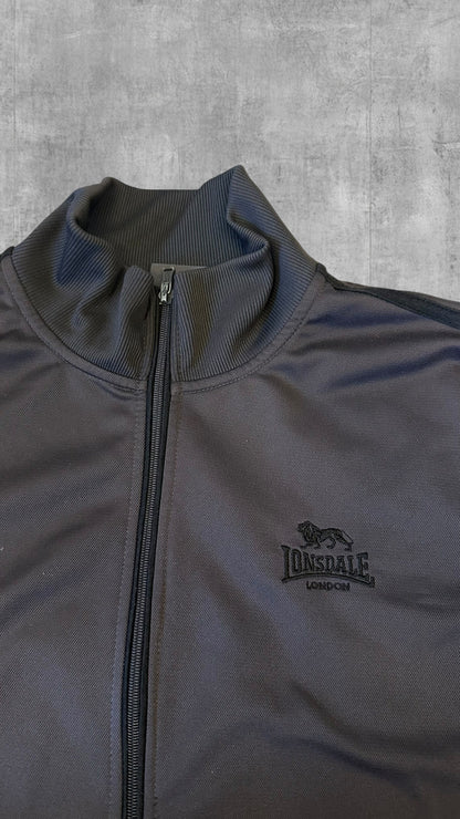 Lonsdale London Trainingsjacke Grau Schwarz M