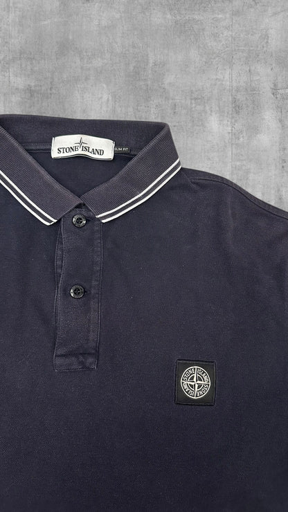 Stone Island Polo Shirt Schwarzblau XL slim fit