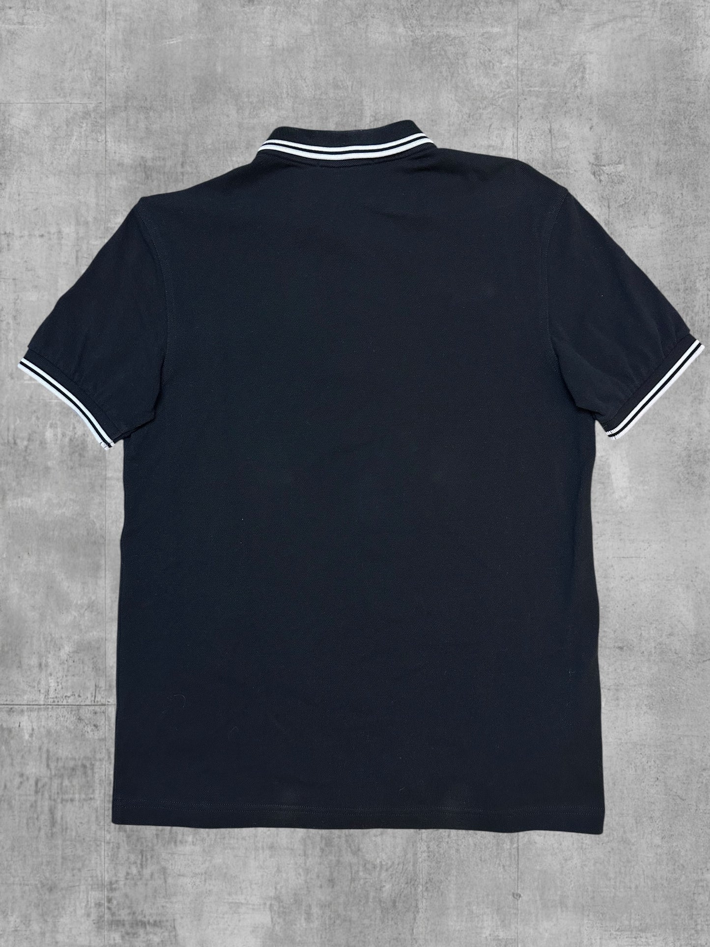 Fred Perry Polo Shirt Schwarz Weiß M