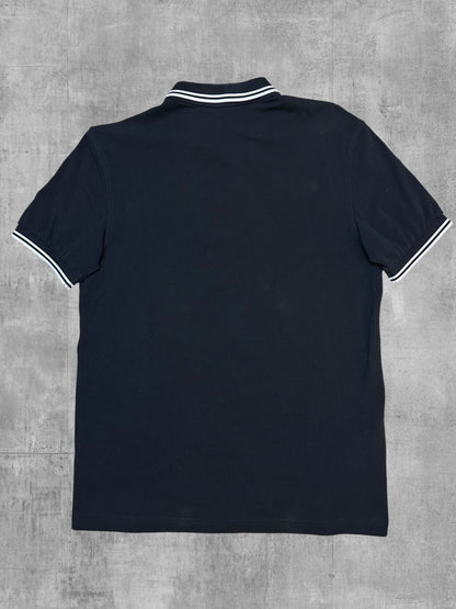 Fred Perry Polo Shirt Schwarz Weiß M