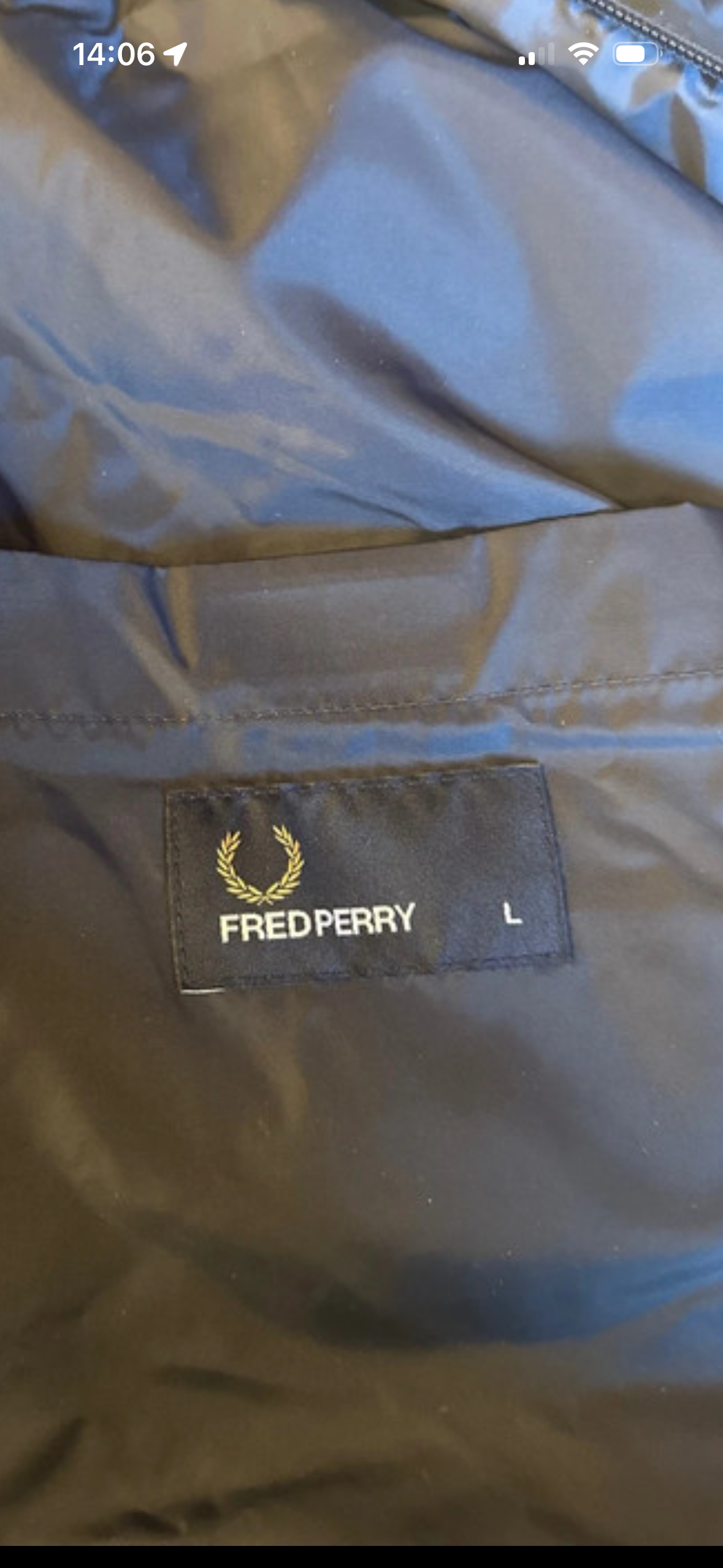 Fred Perry Daunenjacke Übergangsjacke Winterjacke Navy Blau L