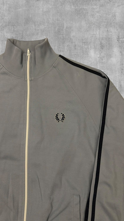 Fred Perry Vintage Trainingsjacke Taped Babyblau M