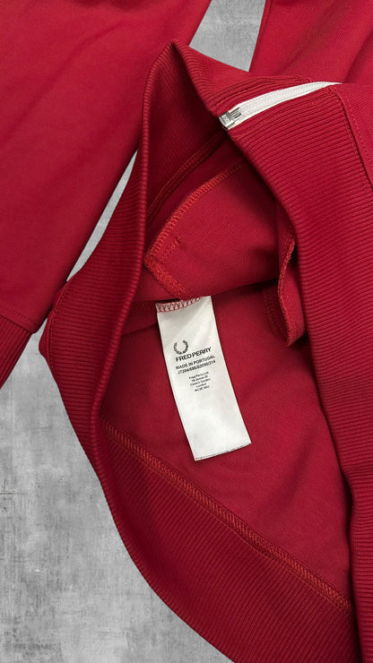 Fred Perry Vintage Trainingsjacke Rot Weiß Schwarzblau M