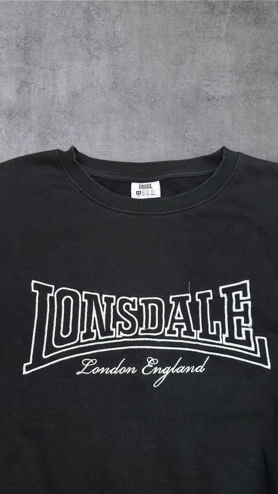 Londsdale London Sweatshirt Schwarz Damen XL