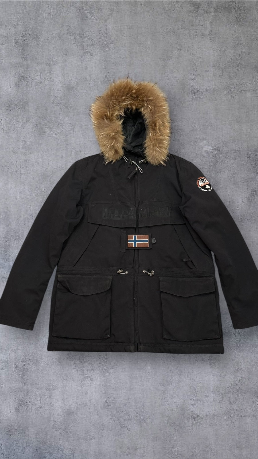 Napapirji Parka Winterjacke Schwarz XL