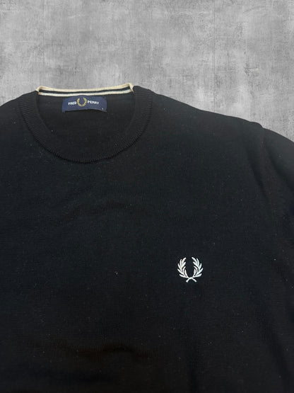 Fred Perry Sweatshirt Schwarz L