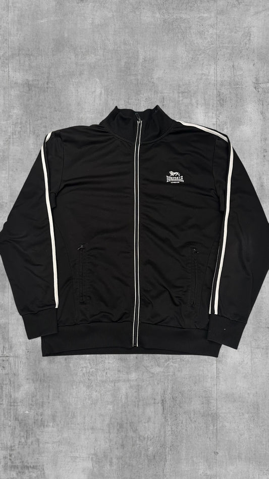 Lonsdale London Taped Trainingsjacke Schwarz Weiß L
