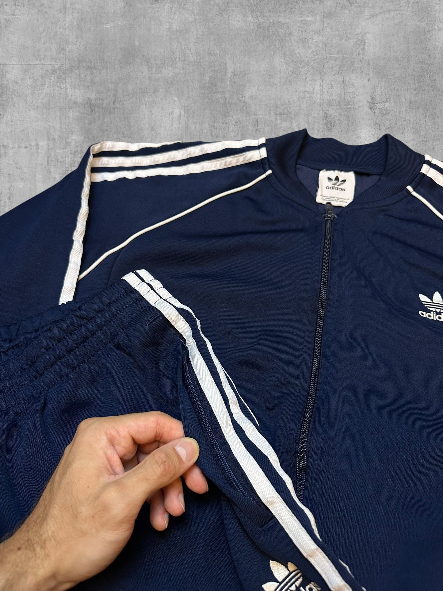 Adidas Firebird Trainingsanzug Navy Blau L