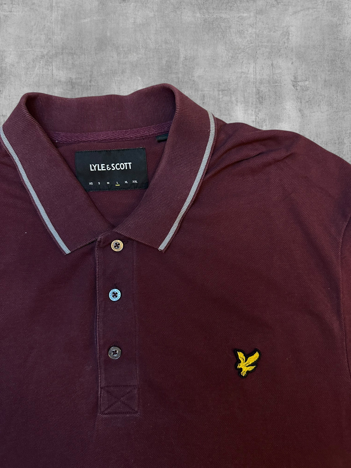 Lyle & Scott Polo Shirt Weinrot L