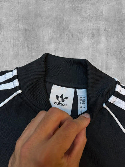 Adidas Firebird Trainingsjacke Schwarz Weiß M