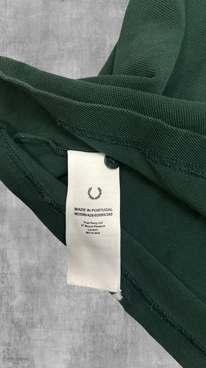 Fred Perry Polo Shirt Dunkelgrün Schwarz XL