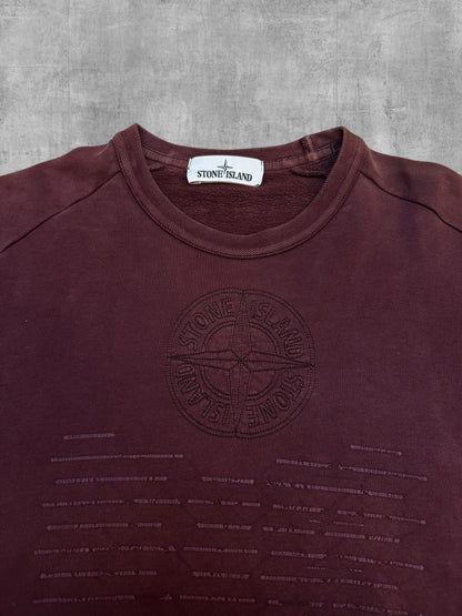 Stone Island Sweat-shirt Bordeaux S