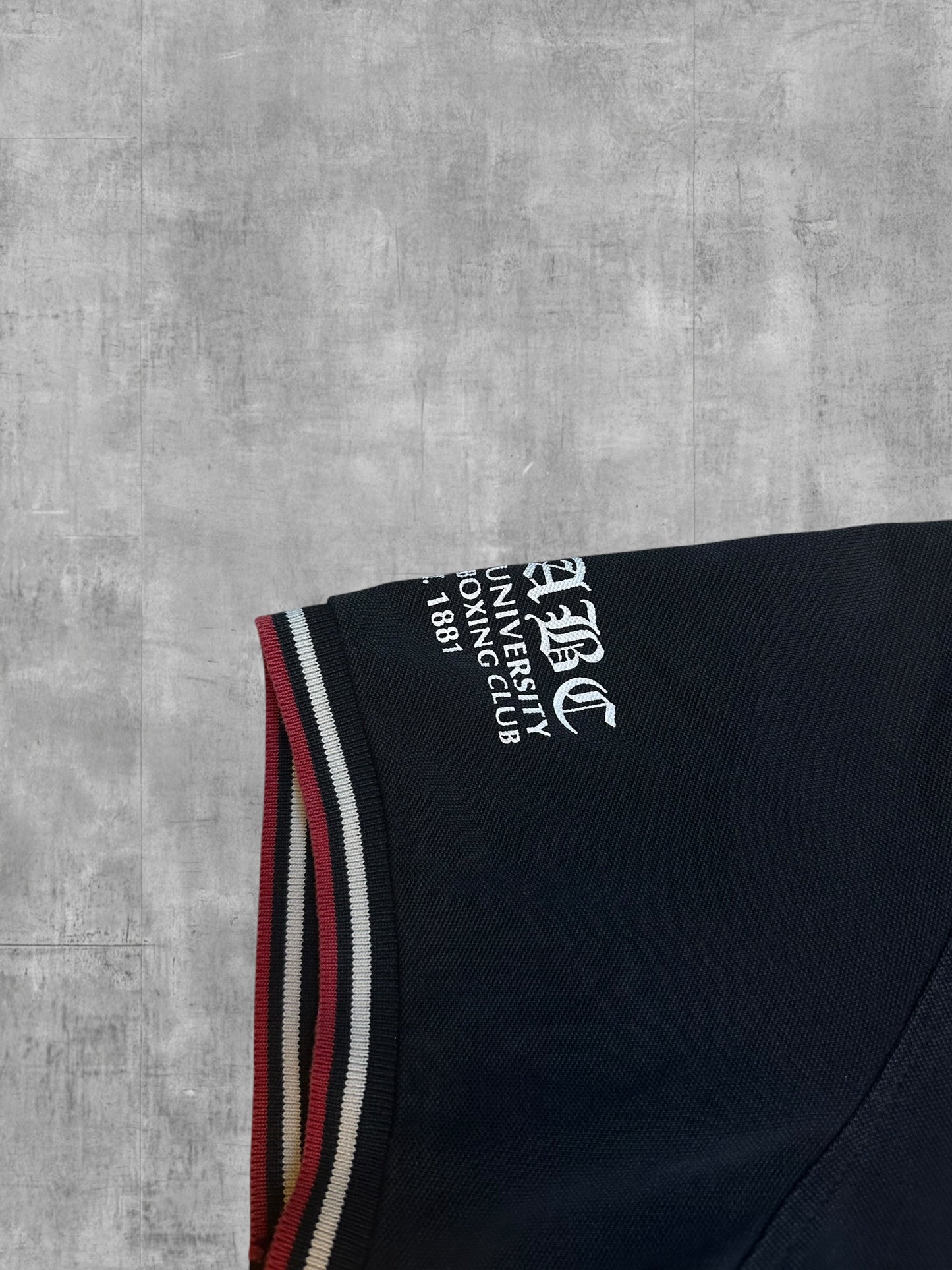 Lonsdale London Polo Shirt Schwarz Weiß RotM