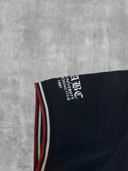 Lonsdale London Polo Shirt Schwarz Weiß RotM