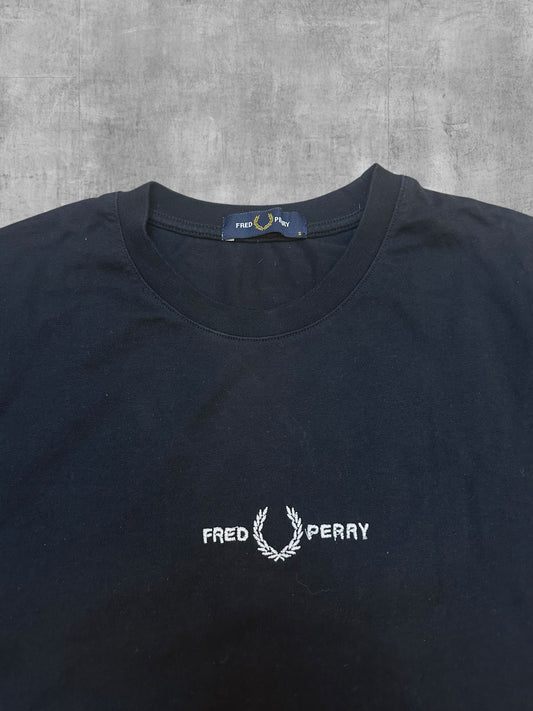 Fred Perry T shirt Tee Schwarz Weiß S