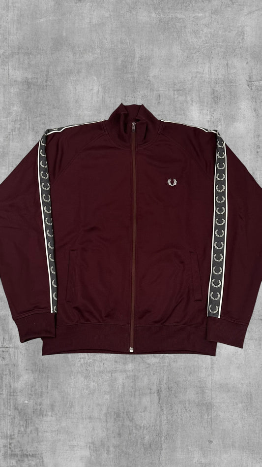 Fred Perry Trainingsjacke Taped Weinrot L