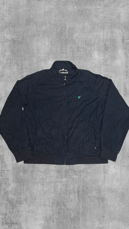 Vintage Lyle & Scott Bomberjacke Windbreaker Navy Blau XL
