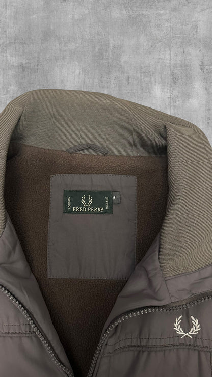 Vintage Fred Perry Bomberjacke Regenjacke Grau M