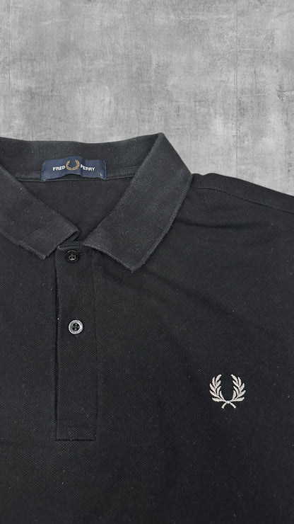 Fred Perry Polo Shirt Schwarz L