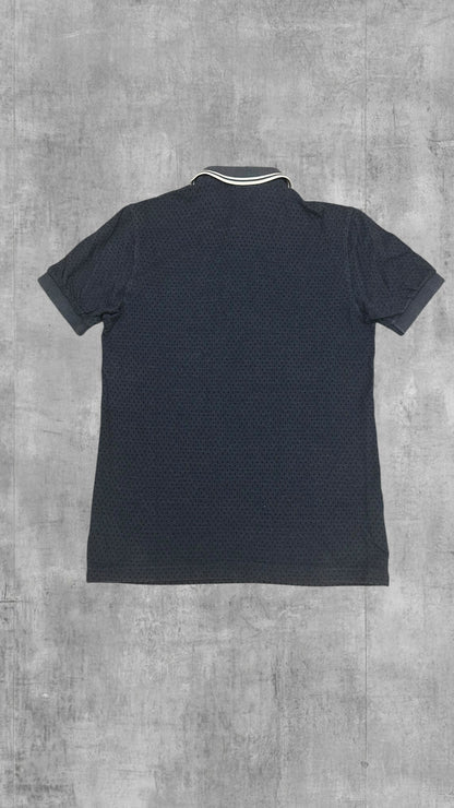 Fred Perry Polo Shirt Navy Blau Grau S