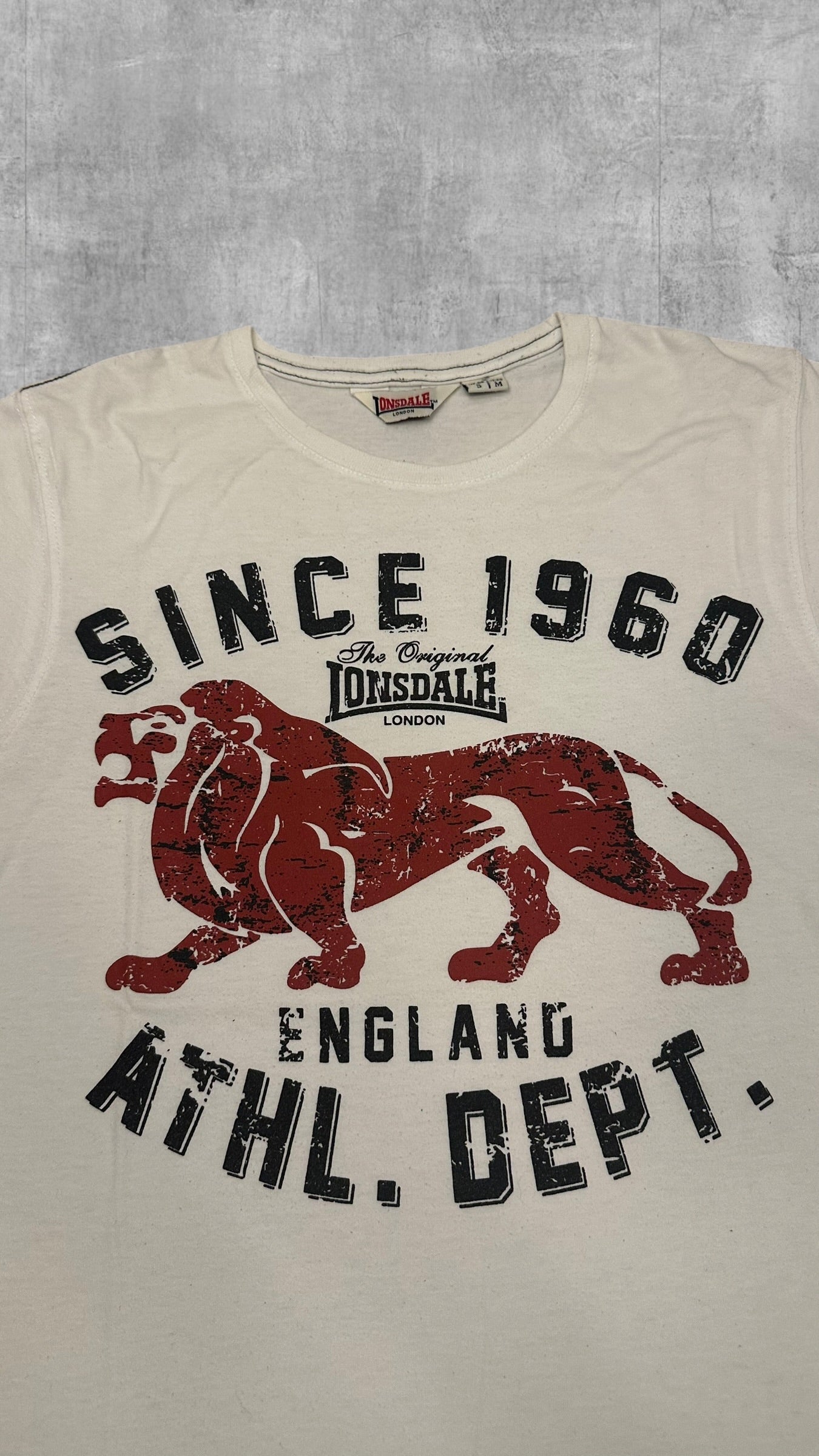 Vintage Lonsdale London T-Shirt weiß S