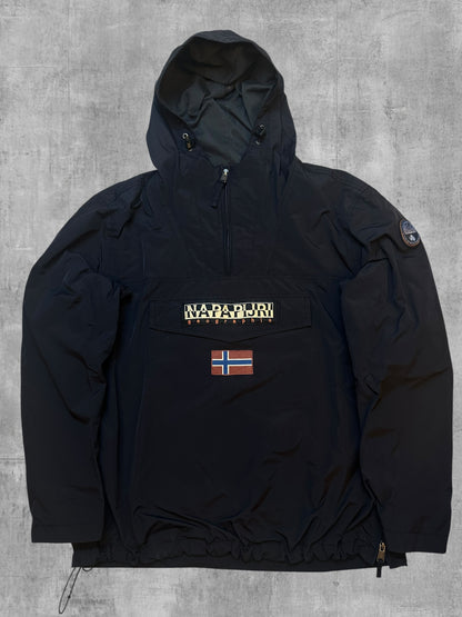 Napapijri Windbreaker Regenjacke Schwarz 3XL