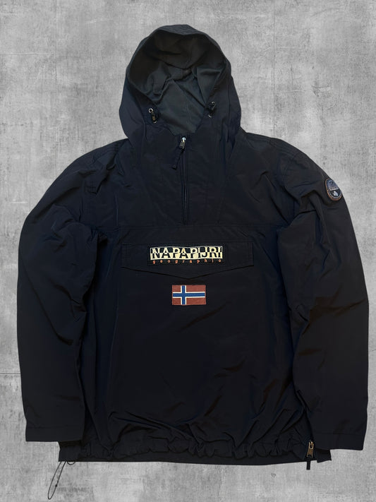 Napapijri Windbreaker Regenjacke Schwarz 3XL