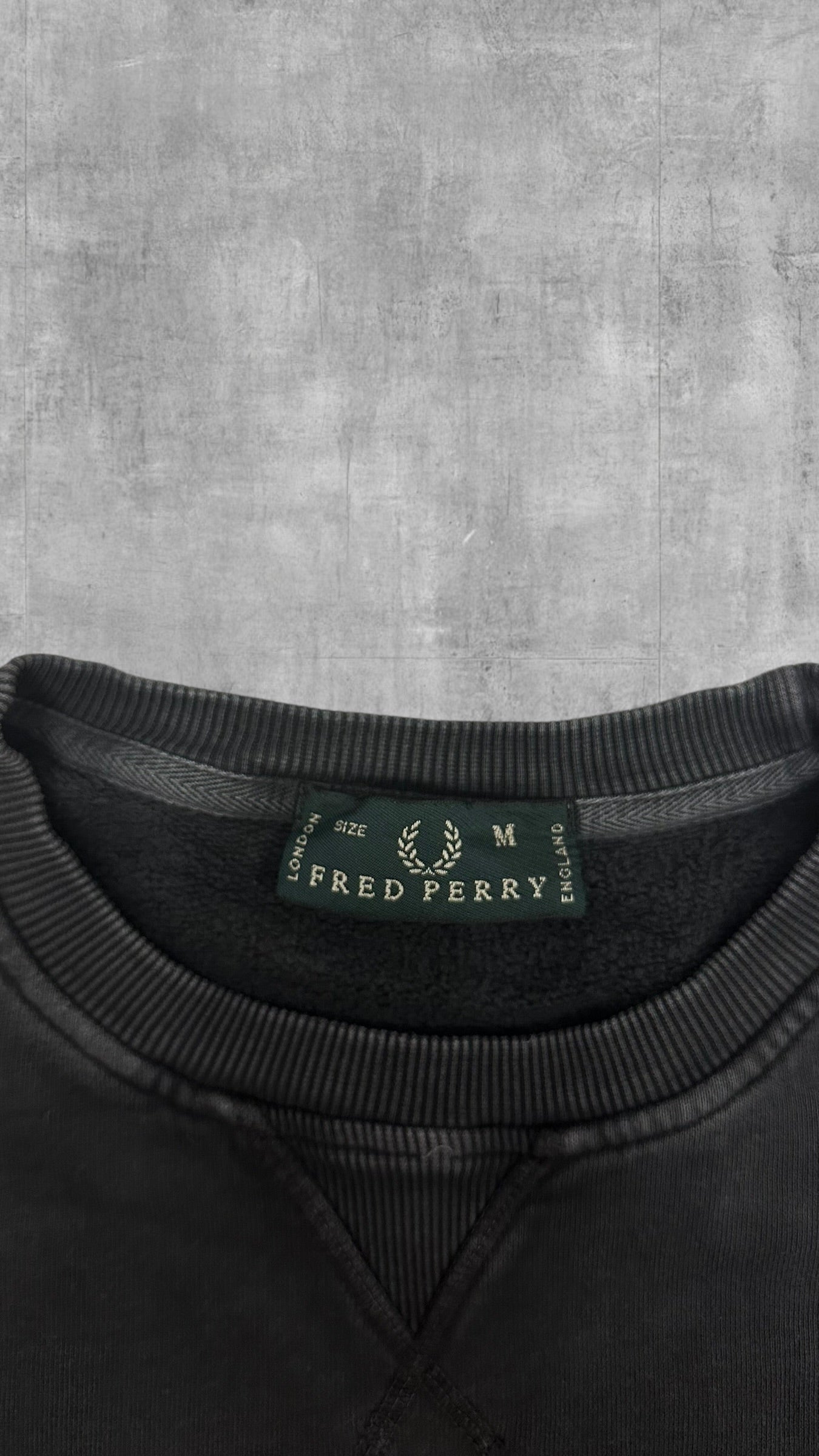 Fred Perry Sweatshirt Grau stone washed M