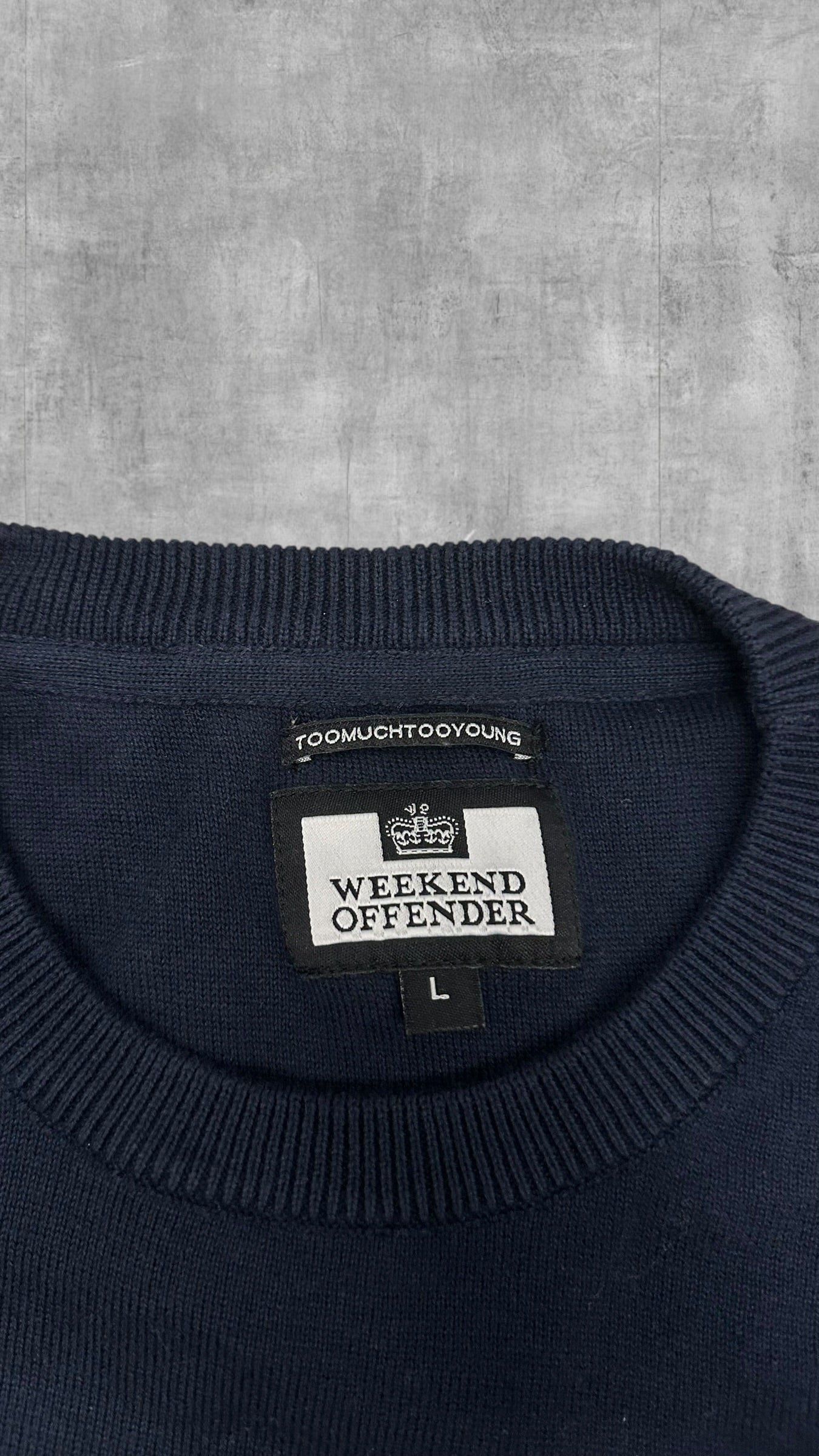 Weekend Offender Sweatshirt Schwarzblau S-M