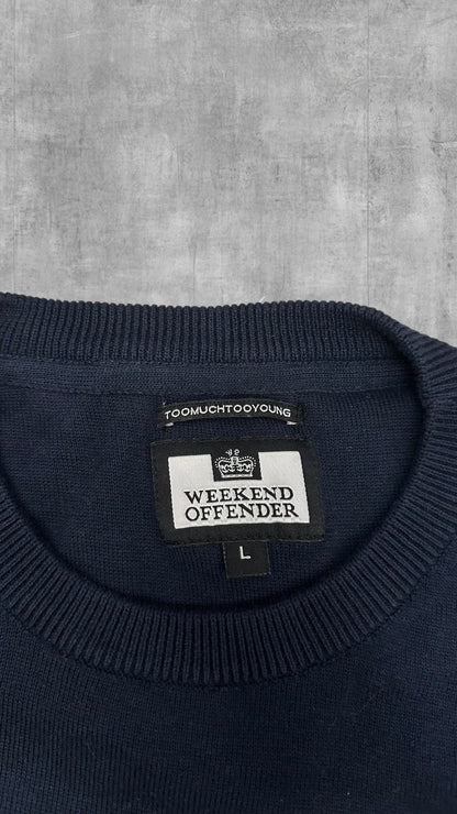 Weekend Offender Sweatshirt Schwarzblau S-M