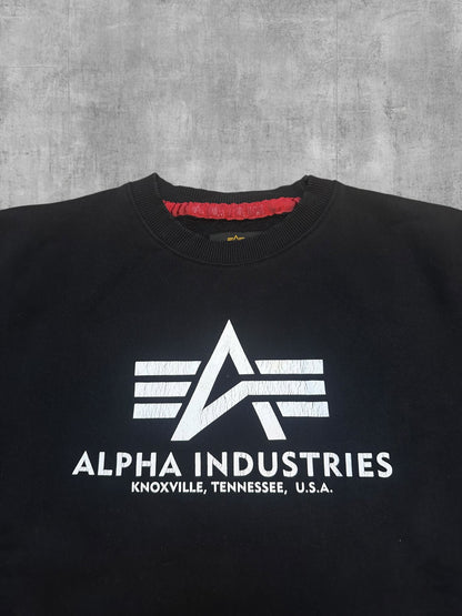 Alpha Industries Sweatshirt Schwarz M