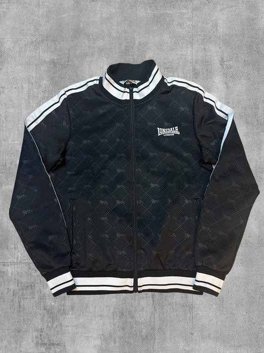 Lonsdale London Monogam Trainingsjacke Schwarz Weiß S