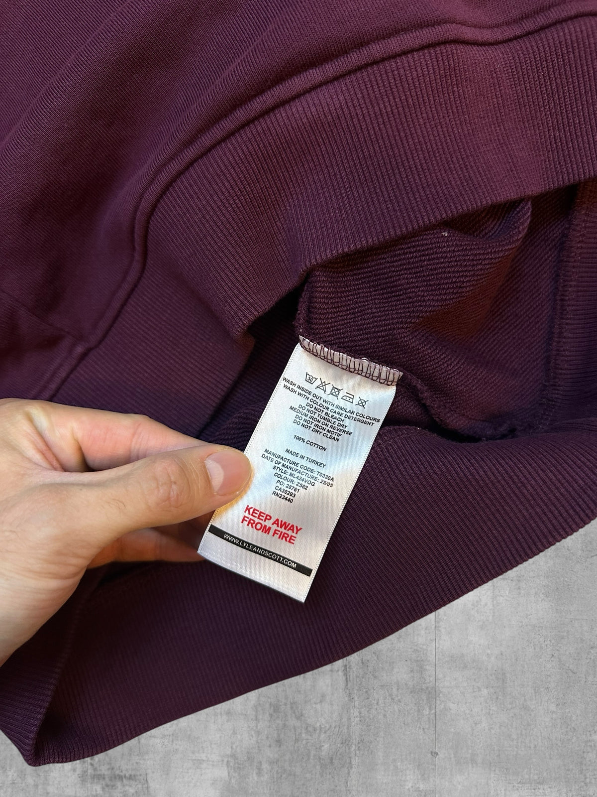 Lyle & Scott Sweatshirt Burgundy S