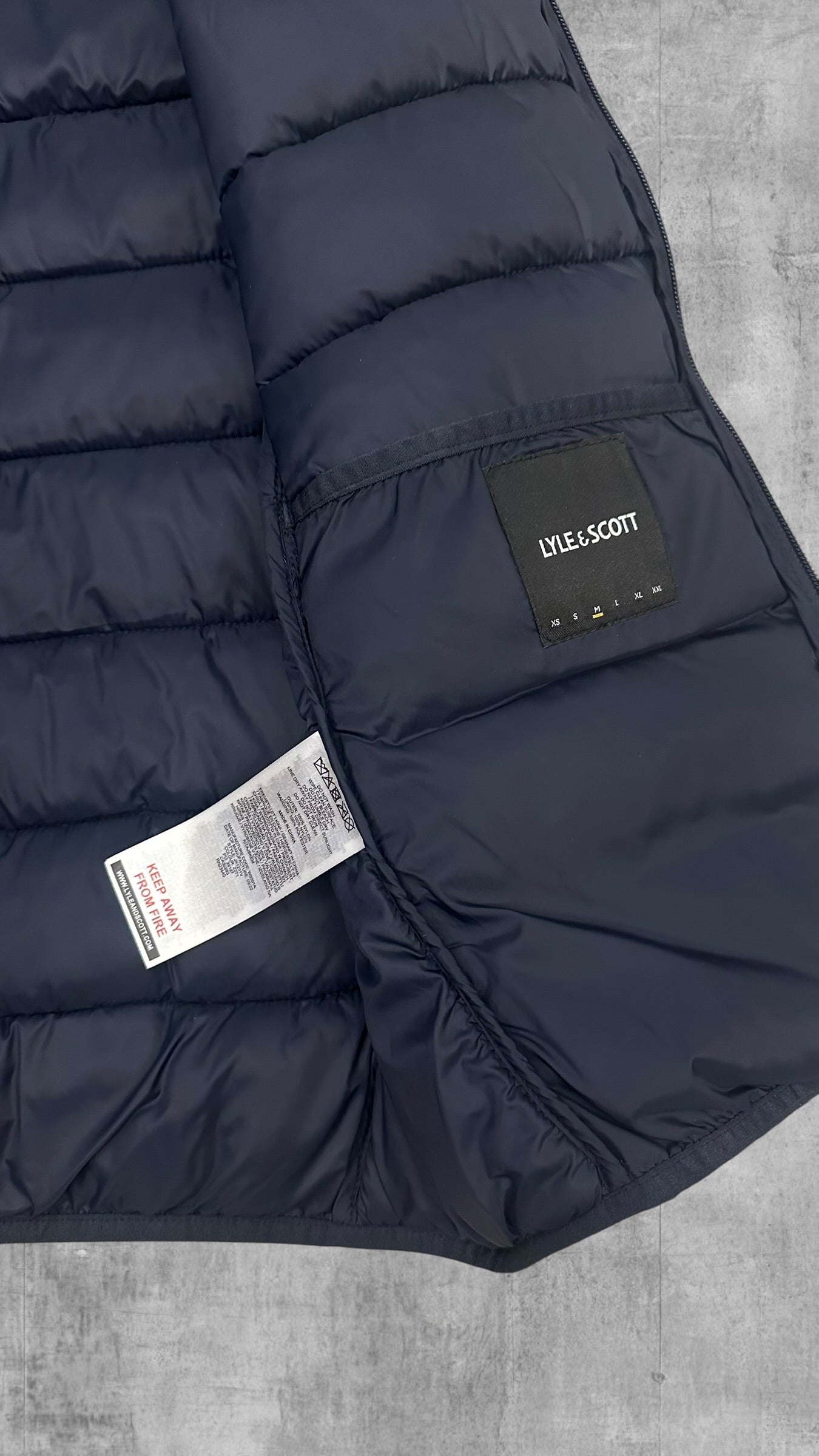 Lyle & Scott Daunenweste Navy Blau M