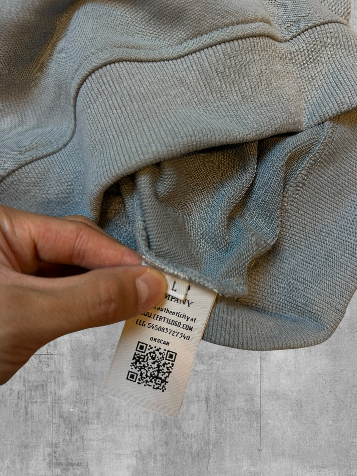C.P. Company Sweatshirt Türkis Grau L