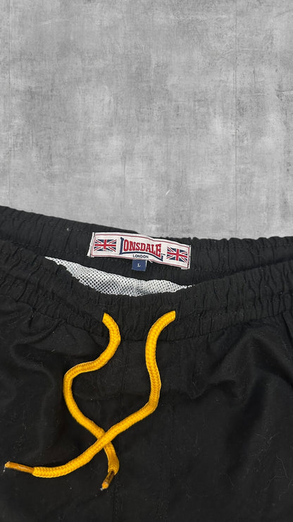 Lonsdale London Shorts Badehose Schwarz Gold M - L