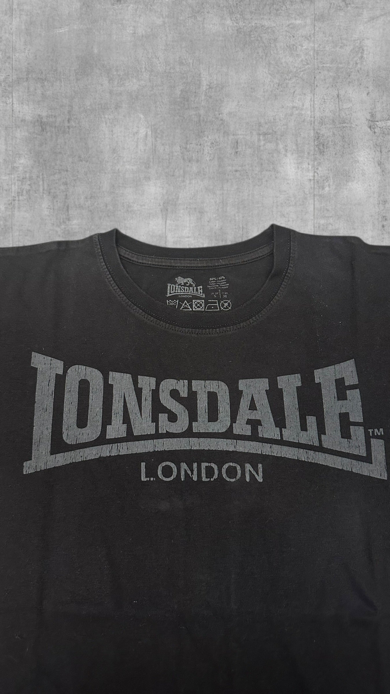 Lonsdale London Vintage t-Shirt Schwarz S