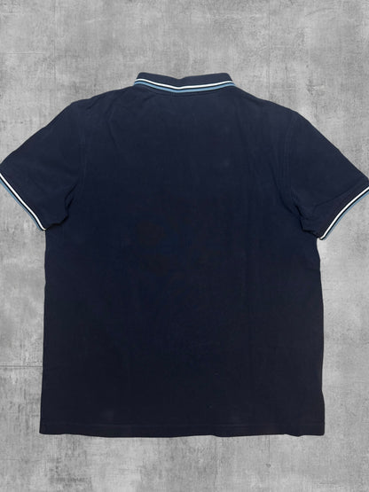Fred Perry Polo Shirt Schwarz Türkis Weiß M