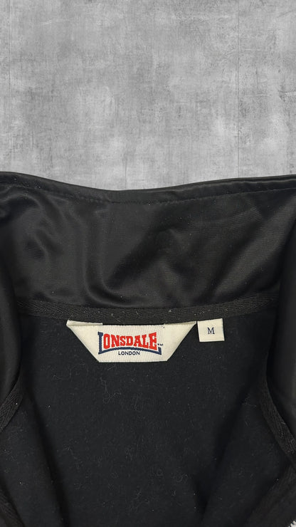 Lonsdale London Trainingsjacke Taped Schwarz Weiß M