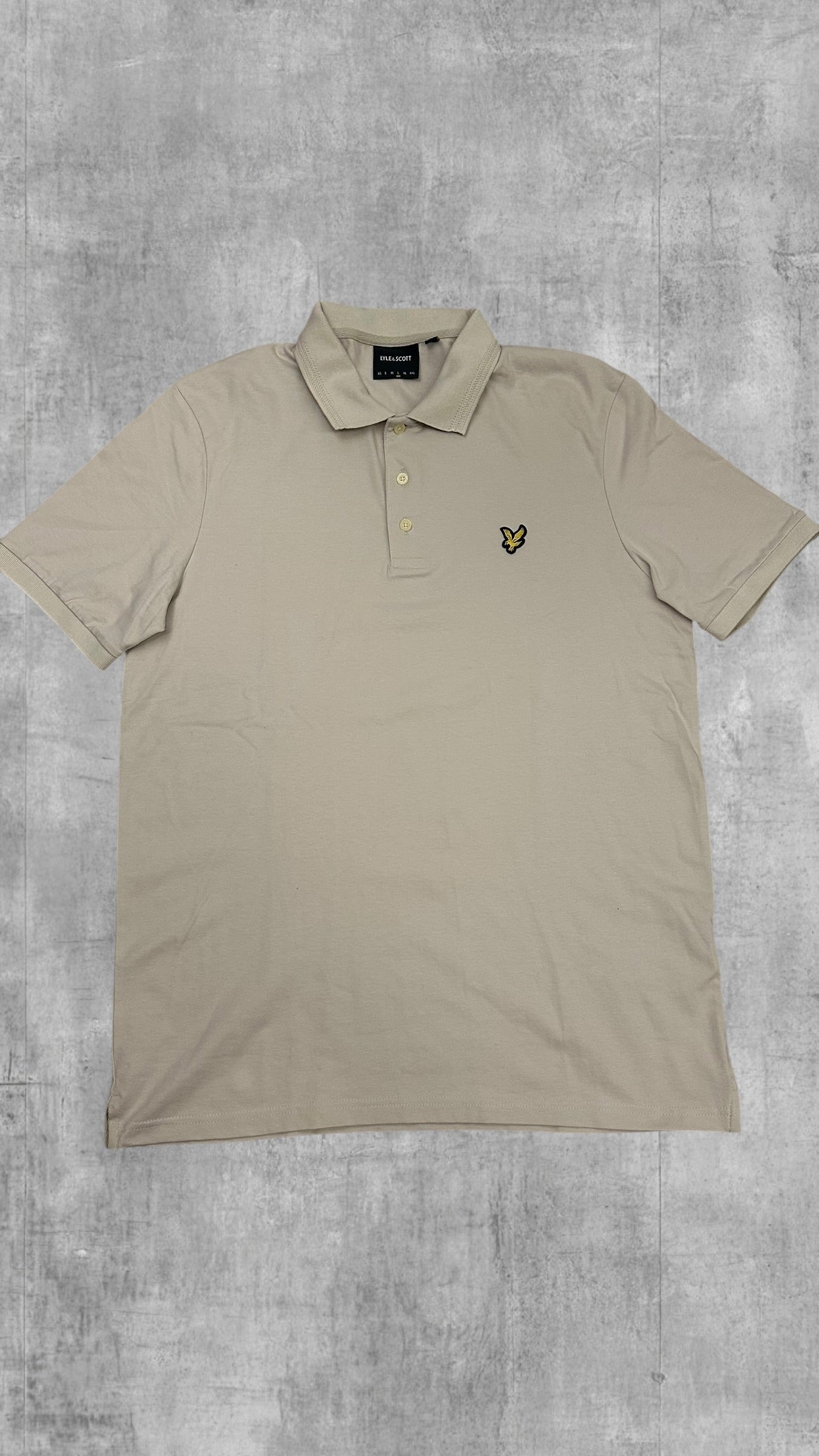 Lyle & Scott Polo Shirt Creme Weiß L