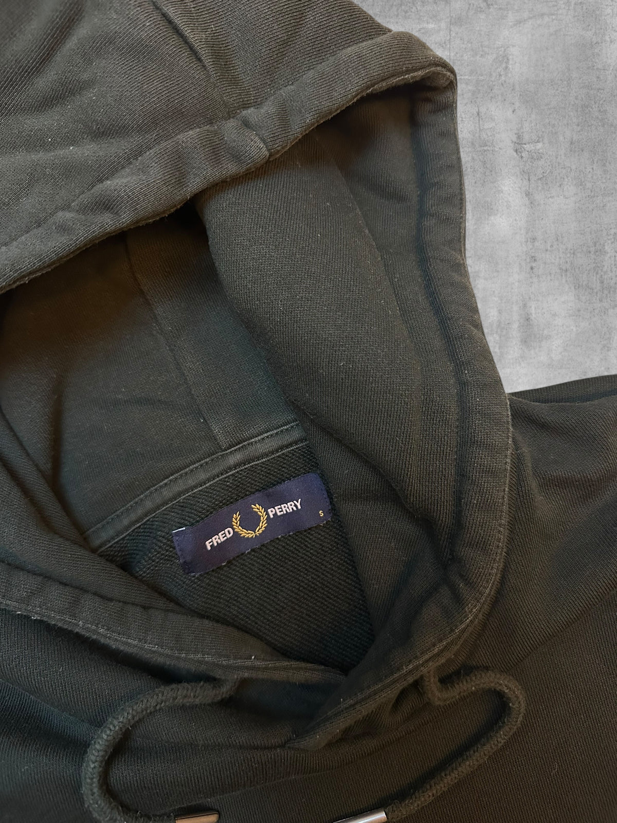 Fred Perry Pullover Hoodie Dunkelgrün S