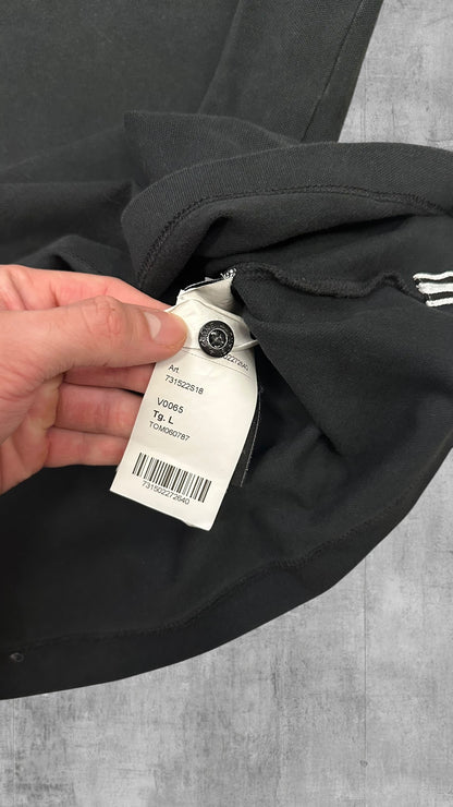 Stone Island Polo Shirt Grau Weiß M