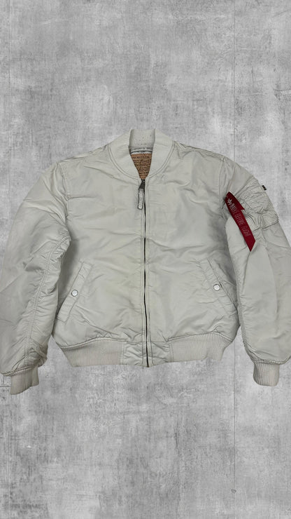 Alpha Industries Bomberjacke Weiß S