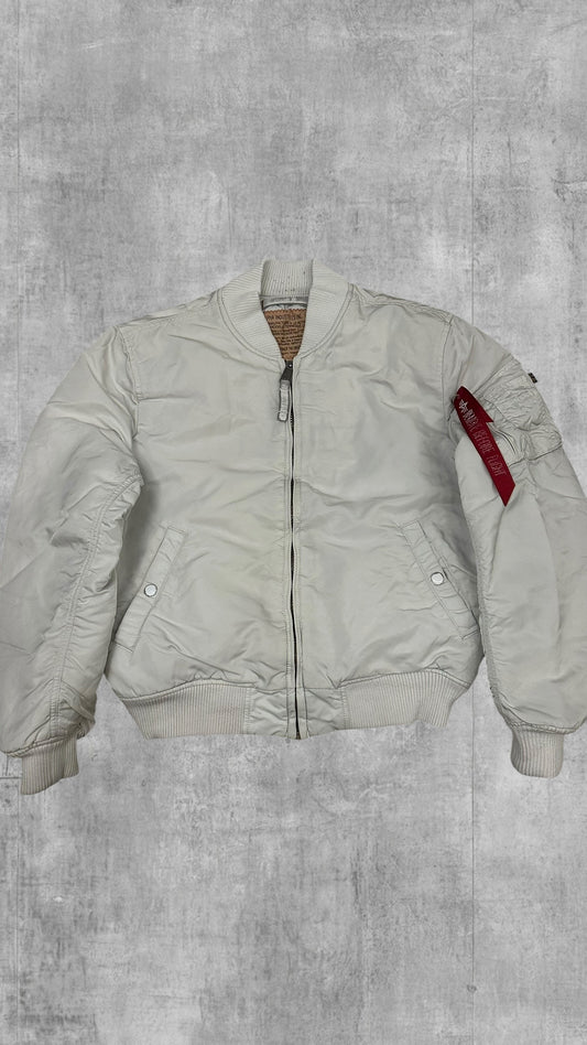 Alpha Industries Bomberjacke Weiß S