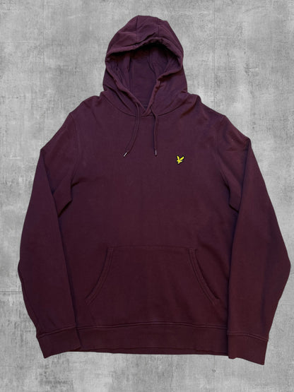 Lyle & Scott Sudadera con capucha Burdeos XL