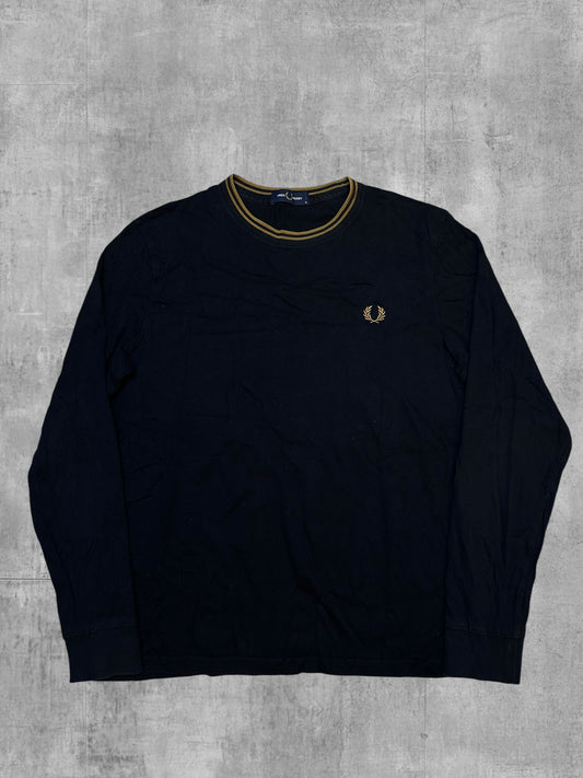 Fred Perry Longsleeve Black Gold M