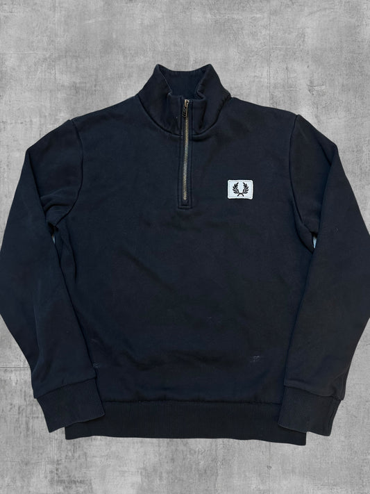 Fred Perry Half Quarter zip Pullover Schwarz M
